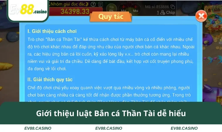 ban ca than tai 1 Giới thiệu luật Bắn cá Thần Tài dễ hiểu